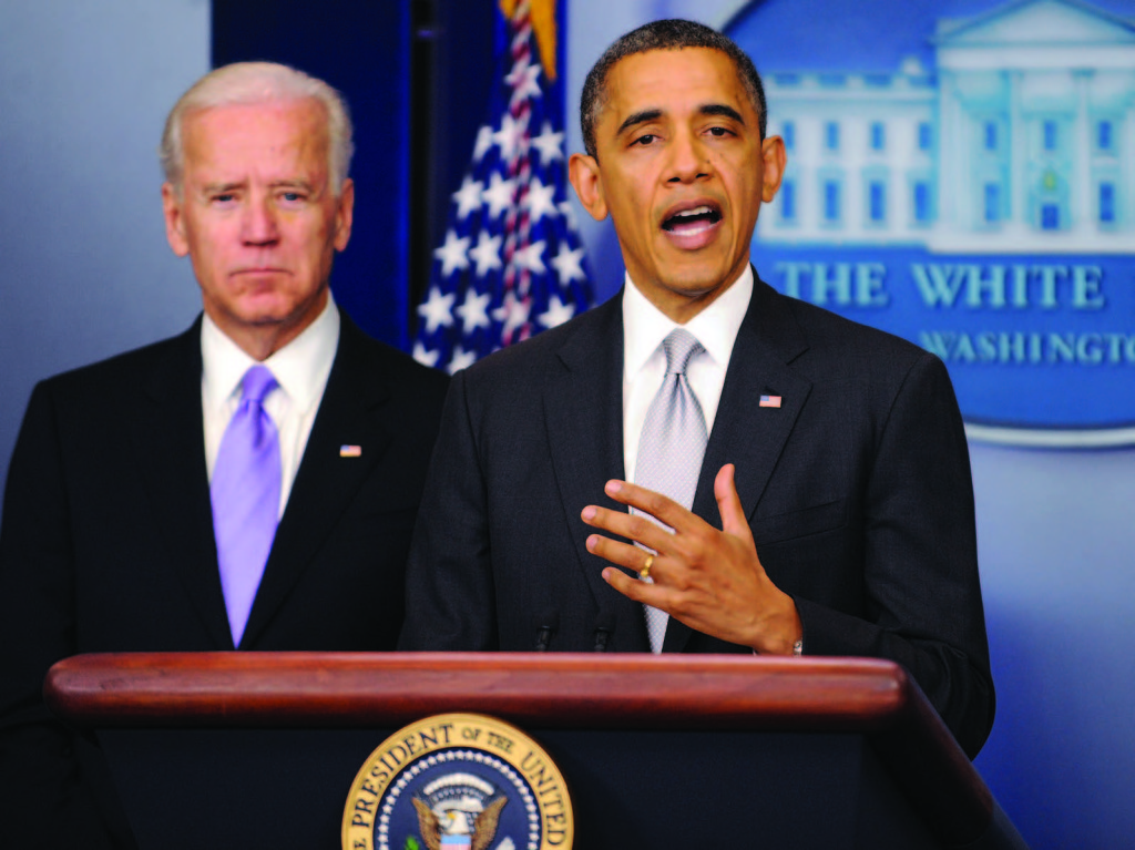 A call for reform: President Barack Obama stands alongside Vice President Joe Biden and addresses the nation in wake of the Sandy Hook Elementary shooting. The two leaders are in favor of banning assault weapons and high-capacity magazines.