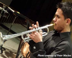 Senior recital: CU Music major, Lorenzo Diaz, performs on the trumpet for his senior recital in the McCutcheon Recital Hall. Senior music majors will be hosting their senior recitals throughout Spring 2014.