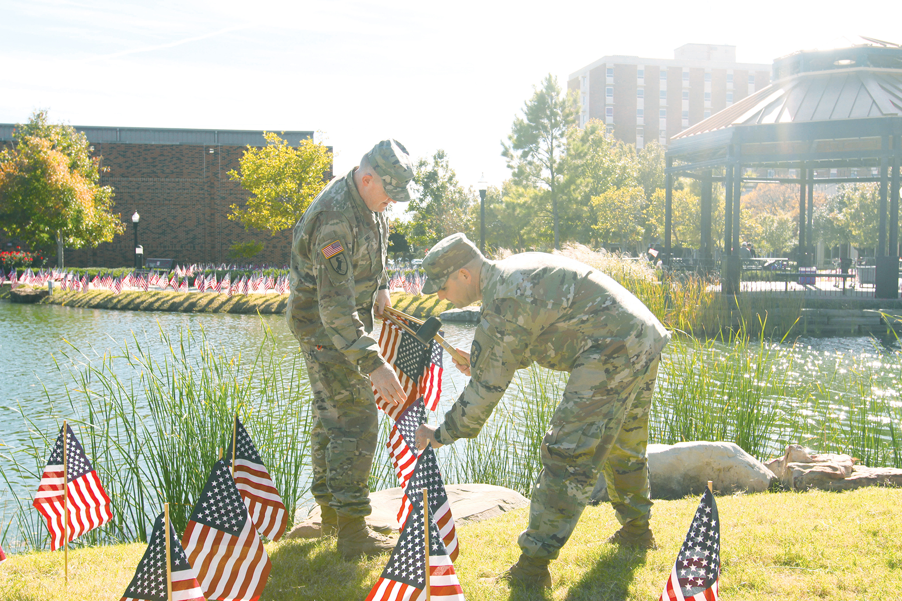 CU Student Services – Veterans Day Flag Placement